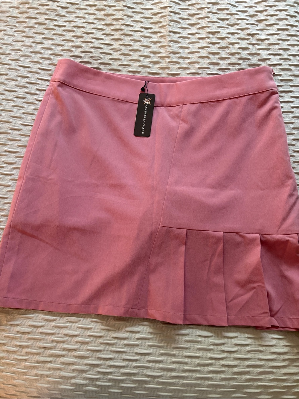 Oxford Rose Pink Skort with Side Pleat Sz 8